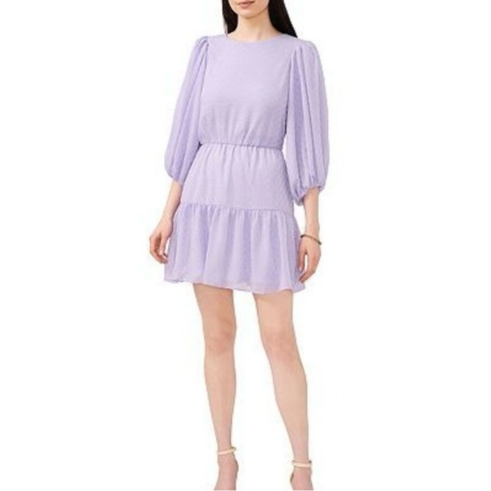 Sam and Jess Elegant Lavender / Periwinkle Dress Size Medium & XL Beautiful Dot